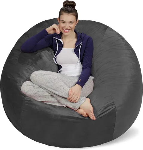 Vista 50 de [Usado] Sofa Sack Funda para Silla Puff Solo la Funda, para Adultos y Niños, Sin Relleno, Cómoda y Esponjosa, Funda de Repuesto para Silla Puff