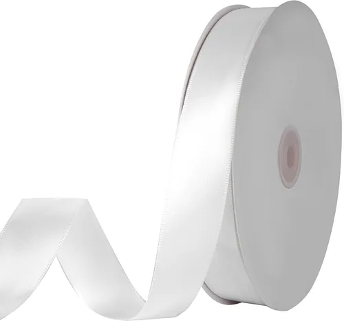 Vista 12 de Cinta de satén negra de doble cara de 1 pulgada (1.0 in de ancho) para envolver regalos, decoración de boda, hacer lazos, costura, manualidades