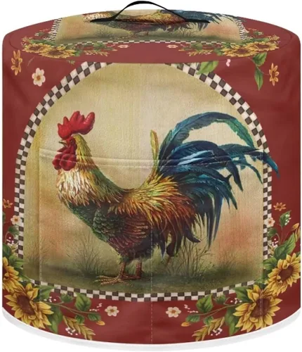 Vista 25 de Cubierta antipolvo para olla a presión con estampado floral de pájaros, compatible con 3 cuartos de galón, cubierta antipolvo instantánea duradera
