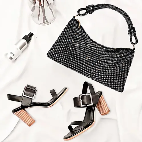 Vista 7 de WLLWOO WLLWOO Bolsos de mano con diamantes de imitación para mujer, bolsos de noche elegantes, bolsos cruzados brillantes para fiesta, club, boda
