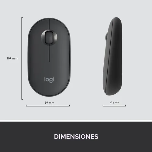 Vista 10 de [Usado] Logitech MK470 - Combo de teclado y mouse inalámbricos delgados - Diseño compacto moderno, ultra silencioso, receptor USB de 2.4 GHz, Grafito