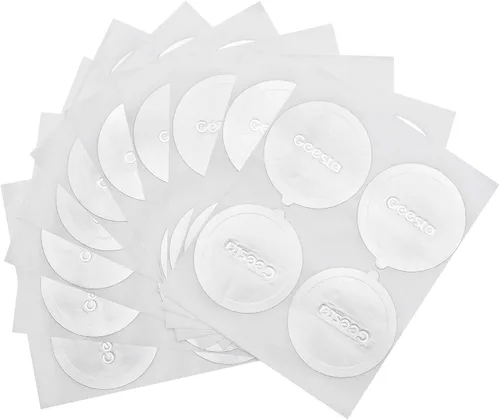 Vista 2 de Geesta 120 tapas de papel de aluminio para cápsulas Nespresso Vertuo Reutilizable, fácil de aplicar, sello hermético, compatible con Vertuolina