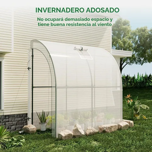 Vista 13 de SPECILITE - Invernadero inclinado para exteriores, de 79 x 40 x 83 pulgadas, color blanco