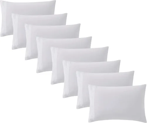 Vista 53 de Clara Clark Fundas de almohada de tamaño estándar – Funda de almohada ultra suave, fundas de almohada de microfibra ligera tamaño Queen – Juego de 2