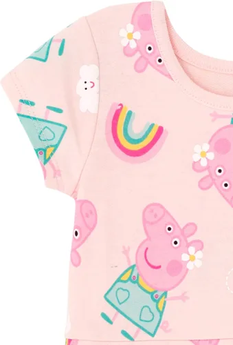 Vista 2 de Peppa Pig Vestido skater de felpa francesa para niñas pequeñas