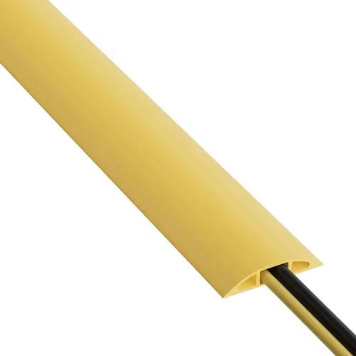 Vista 12 de D-Line – Funda para cable de piso de 6 pies, protector de cable, oculta cables de extensión, protege cables, evita riesgos de caídas, ocultador