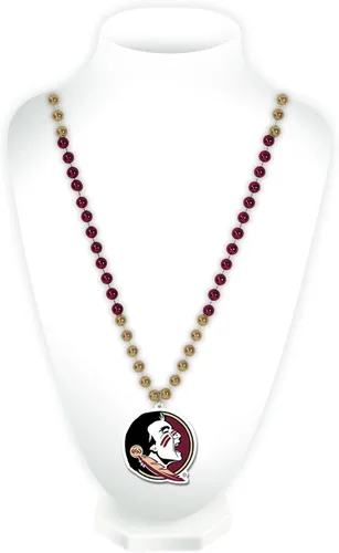 Vista 63 de Rico Industries NCAA Fan Shop - Cuentas estilo Mardi Gras con logotipo del equipo 3-Color del