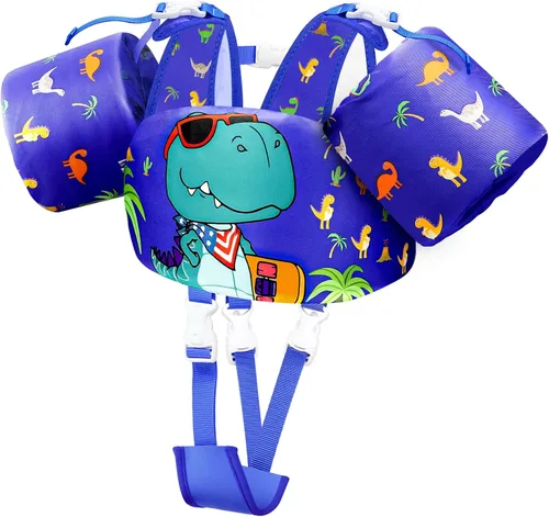 Vista 8 de Vvinca Puddle Kid Jumper for 22-66Lbs,Toddlers Pool Floaties Age 2-6 02-Superhero