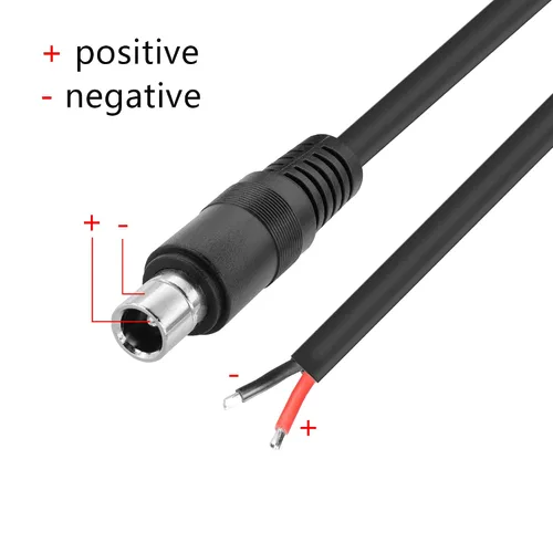 Vista 6 de GINTOOYUN 2 PCS DC8020 Conector Pigtail Cable, DC 8.0MM x 2.0MM Macho Enchufe a Cable Desnudo Cable de Alimentación de Extremo Abierto, 3.3 ft