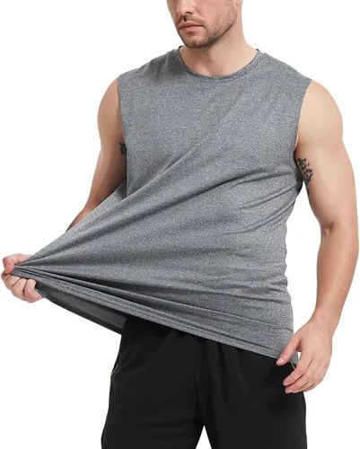 Vista 3 de Boyzn Camisetas sin mangas para hombre, paquete de 3 camisetas sin mangas para entrenamiento, gimnasio, atletismo, culturismo, fitness, camisetas
