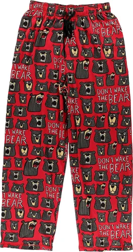 Vista 3 de Lazy One Bear & Bigfoot - Pantalones de pijama para hombre, pantalones separados para hombre, pantalones de descanso, divertidos, humorísticos