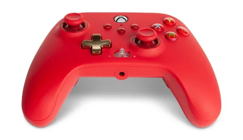 Vista 4 de PowerA Enhanced Wired Controller for Xbox - Red Gamepad Wired Video Game Controller Gaming Controller Xbox Series XS Xbox One - Xbox Series X