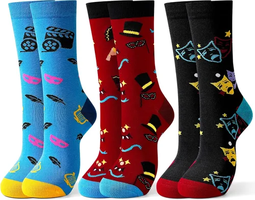 Vista 7 de Belloxis 5 pares de bonitos y divertidos calcetines de animales para mujeres y niñas, cómodos calcetines de algodón para uso diario, grandes ideas