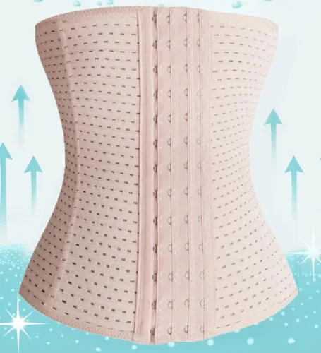 Vista 6 de Entrenador de cintura Cincher Body Shaper Sport Entrenamiento para reloj de arena 6 unids Hueso de acero más alta compresión