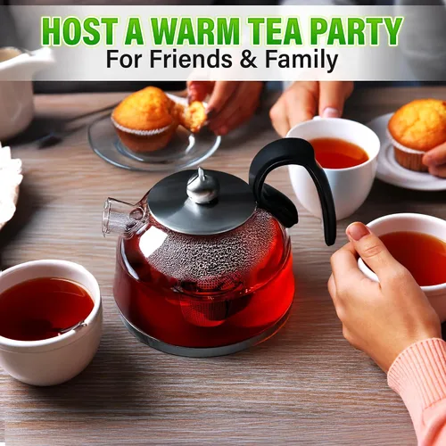 Vista 9 de Conjunto de 1 infusor de té grande, 2 infusores pequeños y cuchara con clip para bolsa - Infusor de acero inoxidable para té de hojas sueltas