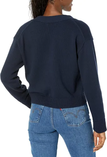 Vista 2 de Tienda Essentials Cárdigan corto con cuello en V para mujer