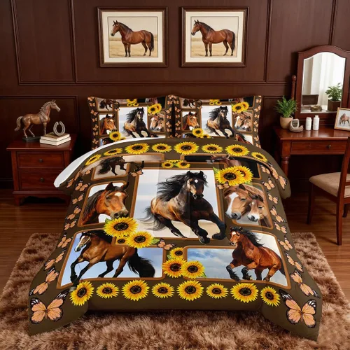 Vista 16 de HOSIMA Juego de edredón de decoración gótica, patrón de calaveras de polilla de la muerte, juego de cama de Halloween tamaño Queen para decoración