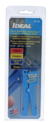 Vista 7 de IDEAL Industries, Inc. 45-163 Ringer - Pelacables de hoja ajustable, herramienta de pelado de cables para cable de 18 pulgadas - 732 pulgadas