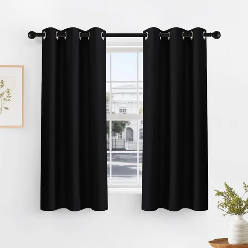 Vista 32 de PONY DANCE Cortinas para Autocaravana de 24 pulgadas de Largo, Cortinas Cortas para Baño y Cocina, Mini Cortinas de Privacidad para Camper