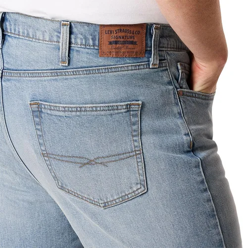 Vista 5 de Signature by Levi Strauss & Co Jeans rectos para hombre (Nuevo) Prensa en frío (Estiramiento bajo)
