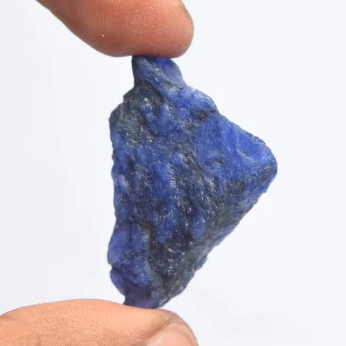 Vista 2 de GEMHUB Zafiro azul crudo de 4100 quilates de zafiro en bruto de grado superior piedra preciosa suelta de cristal curativo natural de zafiro Gema azul