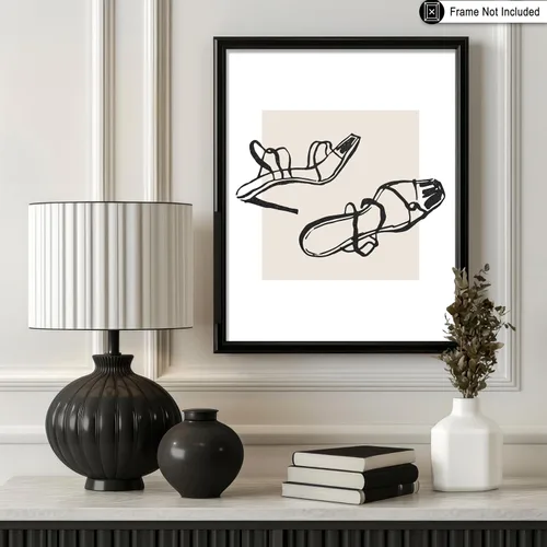 Vista 208 de Poster Master Faces Poster - Retro Women Print - Portrait Art - Sketch Illustration - Abstract Artwork - Woman Design - Chic Boho Design - Great