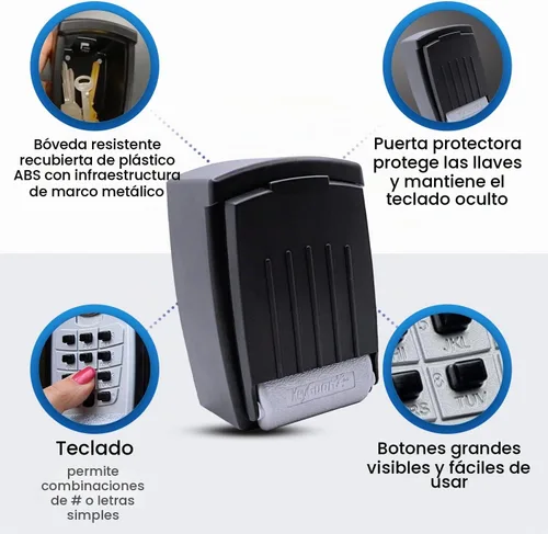 Vista 3 de Caja de seguridad con botones KeyGuard, SL-590