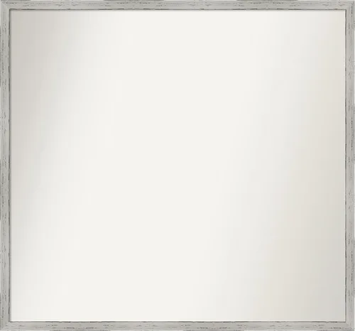 Vista 90 de Amanti Art Espejo de baño blanco para sobre el fregadero, 22 x 45 pulgadas, espejo de tocador rectangular blanco Lucie, marco de madera moderno