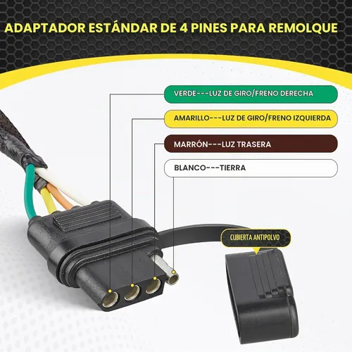 Vista 3 de Oyviny USCAR Arnés de cableado de 7 pines a 4 pines para remolque para Jeep Grand Cherokee 2011-2021/Chevy Silverado 2001-2013/GMC Sierra 2001-2007
