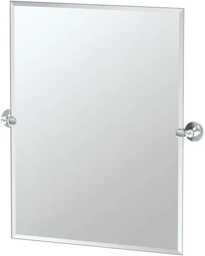 Vista 8 de Gatco 4419SM Cafe - Espejo rectangular de pared pequeño, 24 pulgadas de alto x 23.5 pulgadas de ancho, cromado