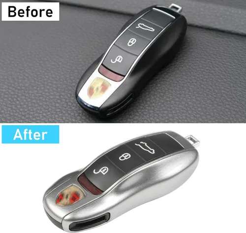 Vista 23 de Jaronx Funda compatible con llavero Porsche para Cayenne Panamera Macan 911