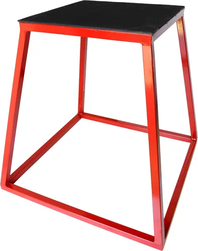 Vista 4 de Ader Sporting Goods Juego de caja de plataforma pliométrica - 12", 18", 24" rojo