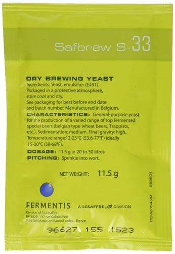Vista 2 de Levadura Safbrew S-33, 0.41 oz