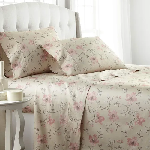 Vista 25 de Southshore Fine Living, Inc., Sábanas de Algodón 100% con Bolsillo Profundo, Sábanas de Algodón Satén de 300 Hilos Juego de Cama Tamaño Full, Sábana