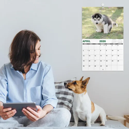 Vista 7 de Gag Gifts - Calendario 2021, calendario de pared, perros haciendo popo, para regalos de broma, enero a diciembre del 2021, 28 x 43.18 cm