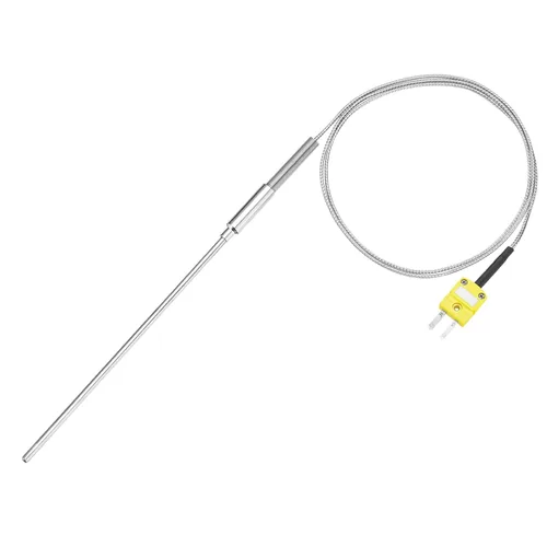 Vista 15 de MECCANIXITY Sonda de sensor de temperatura tipo K con termopar y enchufe, sonda de temperatura del medidor -50 a 1100°C (-58 a 2012°F), acero