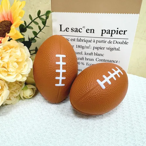 Vista 8 de ALISSAR Paquete de 6 mini pelotas de fútbol de 5.7 pulgadas, mini pelotas de fútbol de espuma para decoración de fiesta de fútbol y superbowl