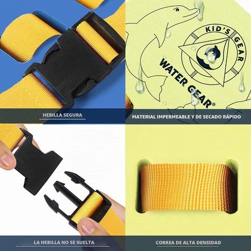 Vista 5 de Water Gear Back Float 4-Color Split Back Float