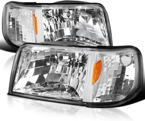 Vista 10 de SPEC-D TUNING Carcasa negra con lente transparente, 1 unidad de faros +
