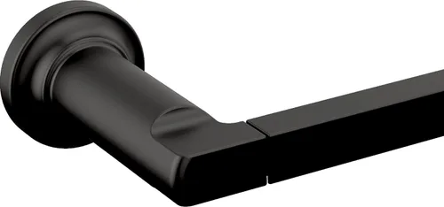 Vista 3 de Delta Soporte de papel higiénico giratorio Negro mate Soporte de pared Accesorios de baño Tetra