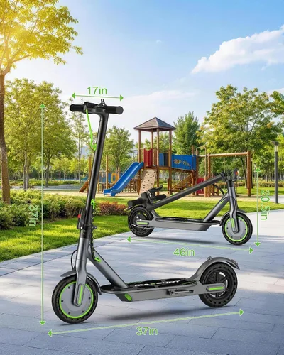Vista 9 de MAXSHOT Electric Scooter Adults & Big Kids, Top Speed 9/16/19MPH, 10/12/16/19Miles Range, 6.5"/8.5" Tires Folding Escooter, APP Control