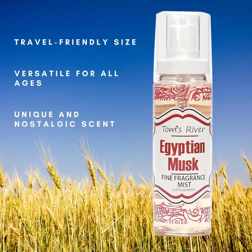 Vista 4 de Infinix Egyptian Musk - Niebla de fragancia fina, 2 onzas líquidas, spray corporal para mujeres, perfume suave y duradero para hombres y mujeres