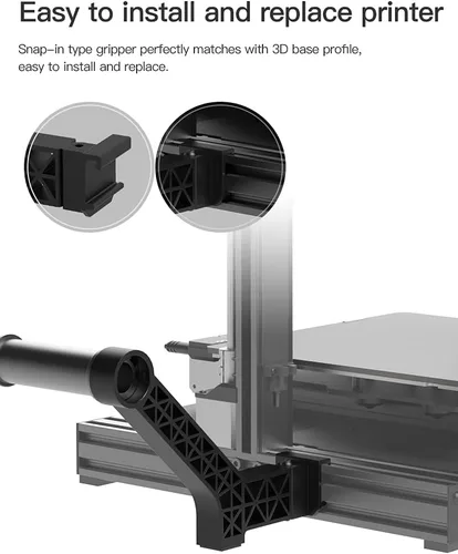 Vista 2 de Soporte de filamento giratorio original compatible con impresora 3D Creality Ender 3 V2 Ender3 Pro/Max, CR-6 SE/Max, CR-10 MAX/AC Vyper/Kobra 3D