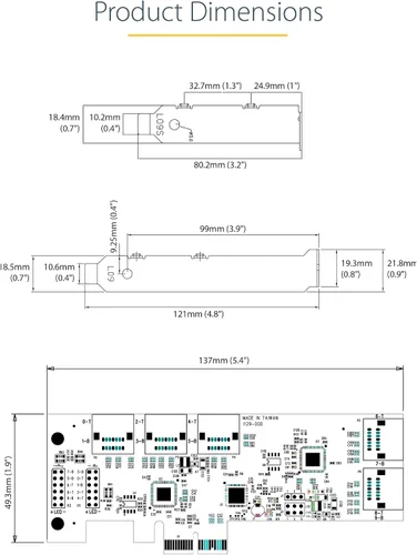 Vista 7 de StarTech Tarjeta PCIe SATA de 10 puertos, 6 Gbps, TAA, NCQ (10P6G-PCIE-SATA-CARD)