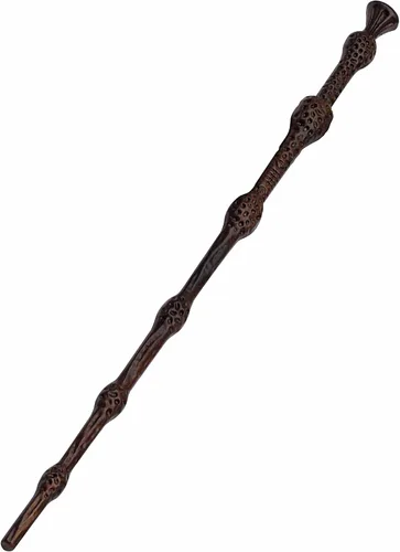 Vista 13 de Handicraftviet - Varita mágica de madera tallada a mano, de madera real, para magos, accesorio coleccionable para cosplay, para Halloween y fiesta