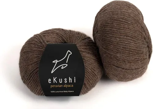 Vista 49 de 100% Hilo de Alpaca Baby para Tejer y Ganchillo - 1 Cono de Hilo Premium DK - Ligero, Hipoalergénico y Térmico Hecho en Perú - Ideal para Proyectos