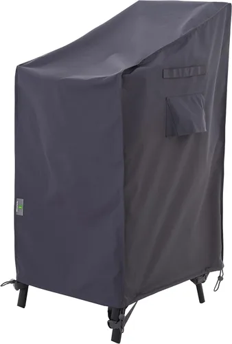 Vista 17 de F&J Outdoors Funda impermeable resistente a los rayos UV, respaldo alto, 4 sillas apilables, 27 pulgadas de ancho x 34 pulgadas de profundidad x 41