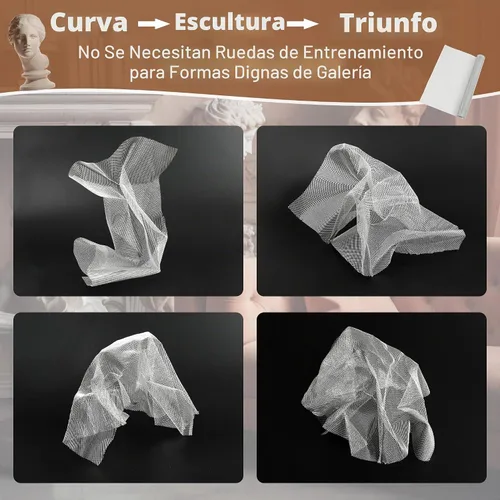 Vista 3 de CELSOL Rollo de malla de alambre para esculpir Pro de 16 x 100 pulgadas (rejilla ultra densa de 0.08 x 0.11), malla de aluminio resistente