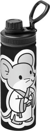 Vista 16 de Abstract flowers Printed Insulated Water Bottle, 18oz Stainless Steel Funny Travel Mug, Leakproof Hot & Cold for Sports, Gym, Hiking