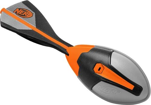 Vista 11 de Nerf Vortex - Fútbol Ultra Grip, diseñado para atrapar fácilmente, silbato Negro/Azul/Amarillo